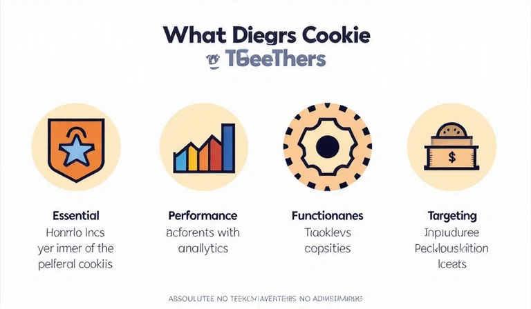 Types of cookies used on websites
